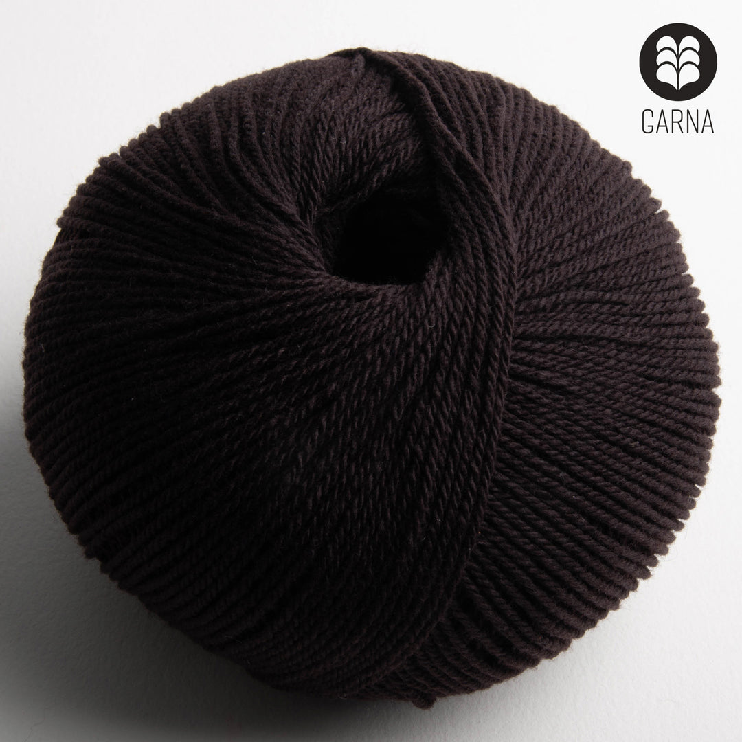 GARNA Nobilis Superfin Lammeuld garn : 299 Dark Chocolate