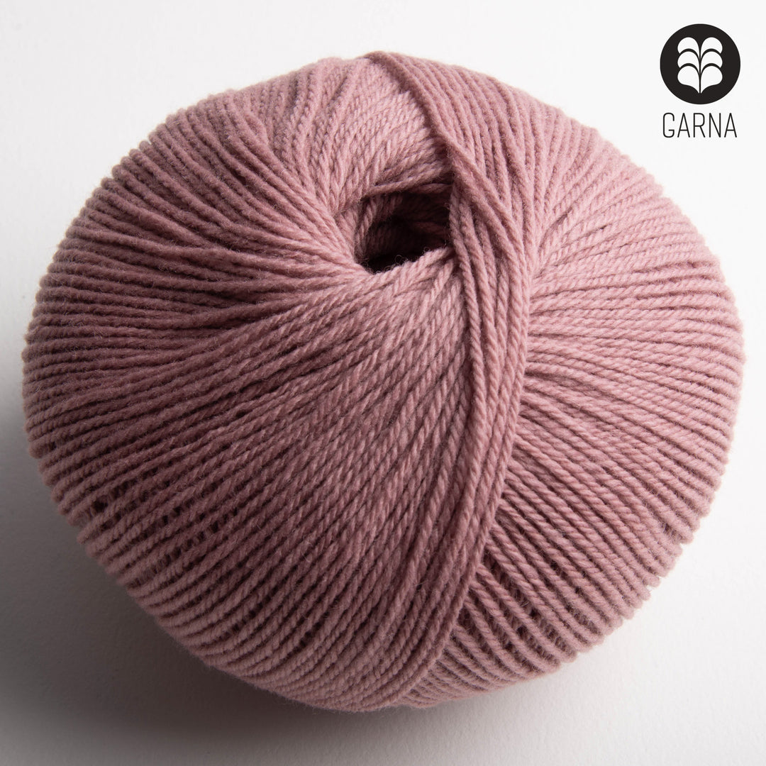 GARNA Nobilis Superfin Lammeuld garn : 335 Gammel rosa