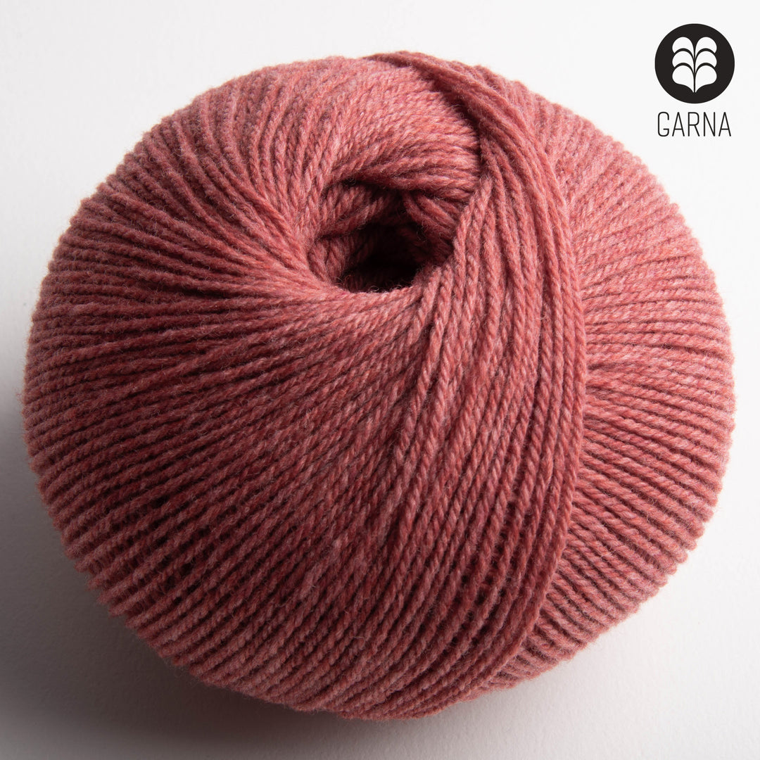 GARNA Nobilis Superfin Lammeuld garn : 361 Hindbær