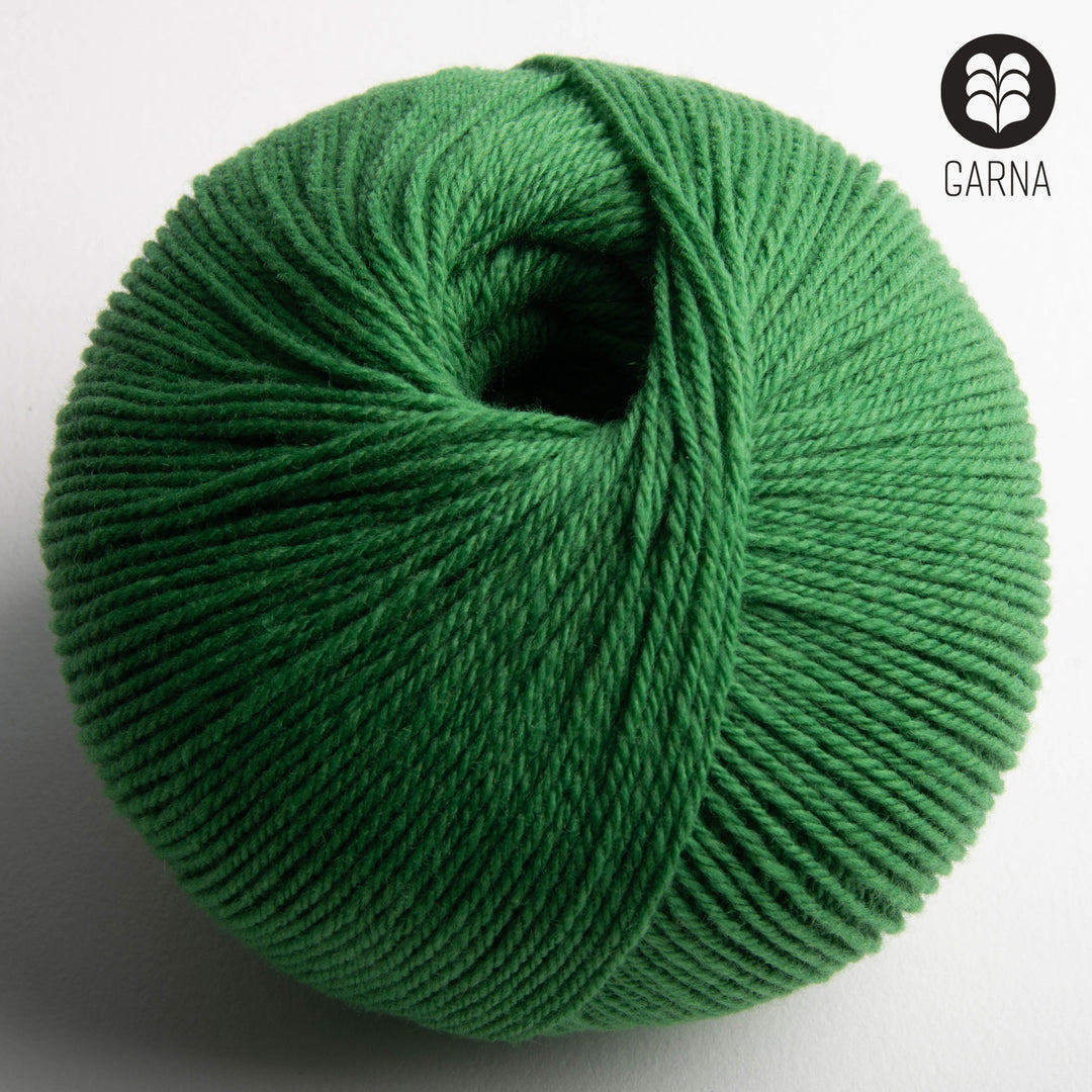 GARNA Nobilis Superfin Lammeuld garn : 535 Grøn
