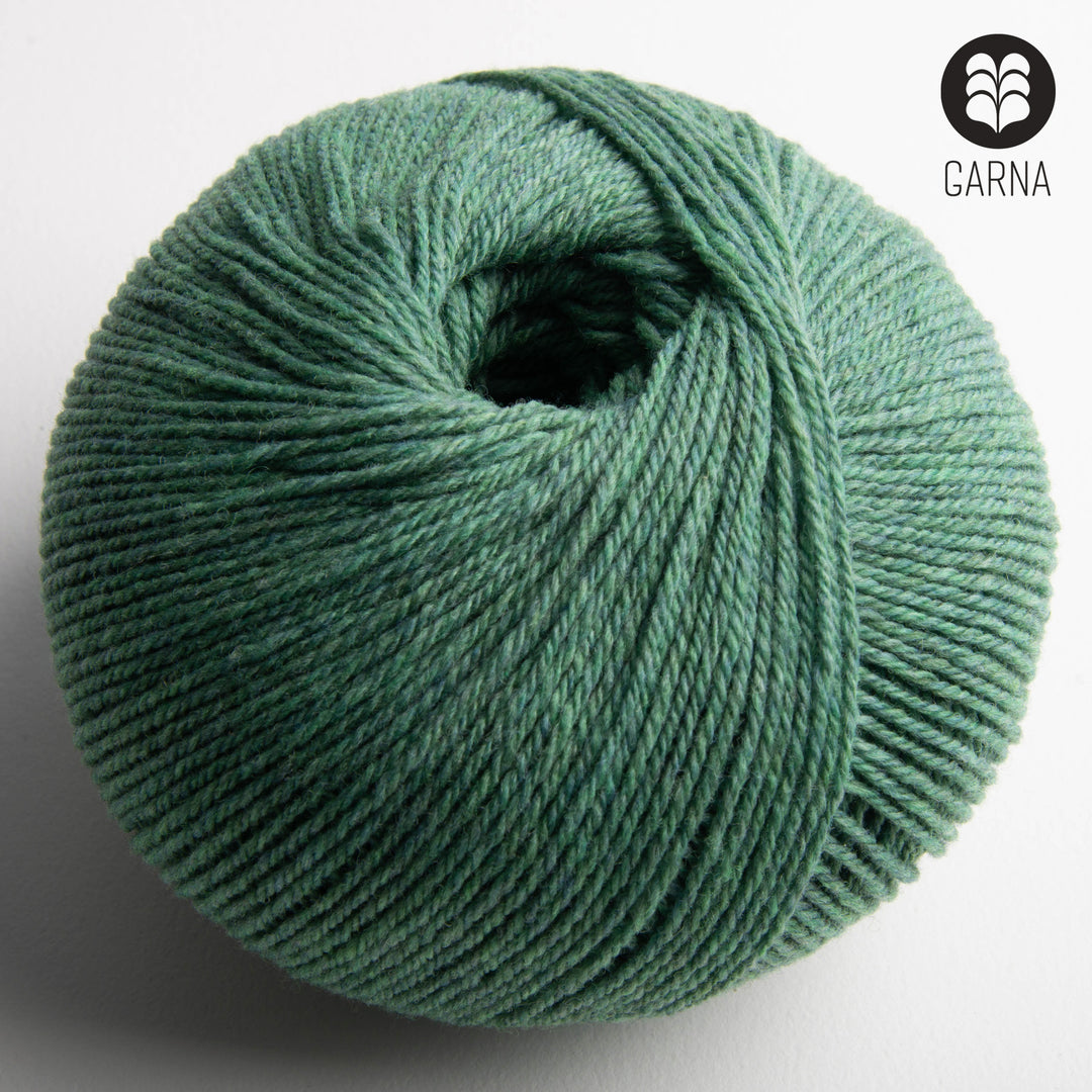 GARNA Nobilis Superfin Lammeuld garn : 551 Mørk mintgrøn