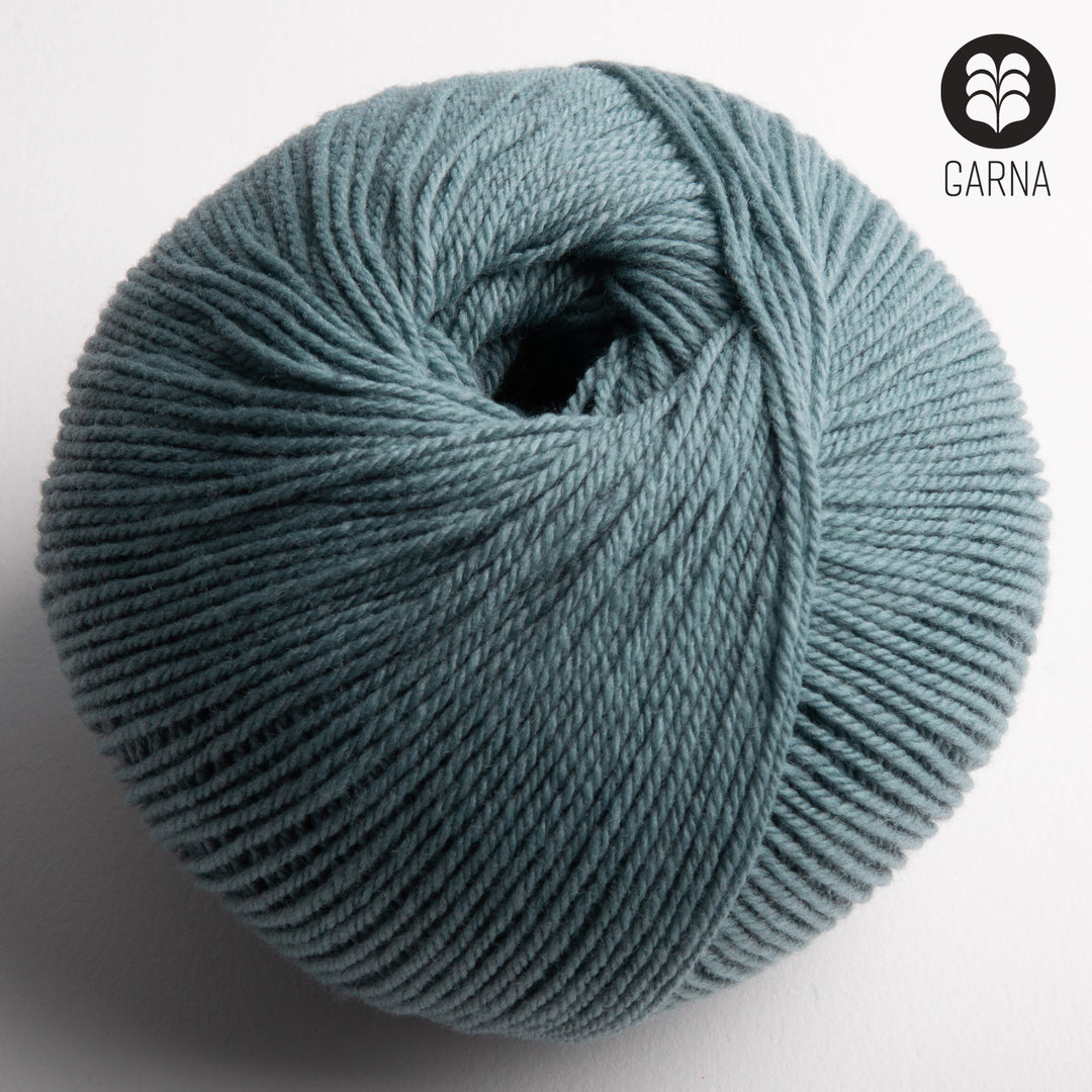 GARNA Nobilis Superfin Lammeuld garn : 628 Blå grå