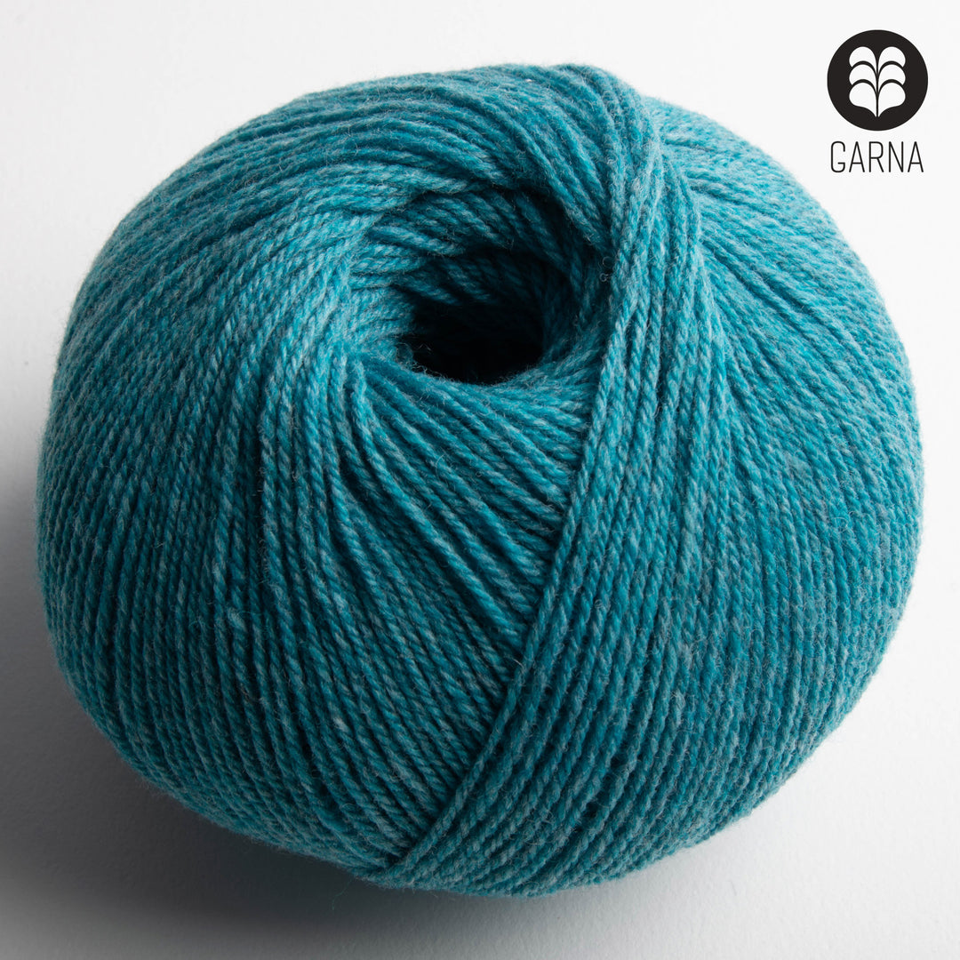 GARNA Nobilis Superfin Lammeuld garn : 657 Meleret turkis