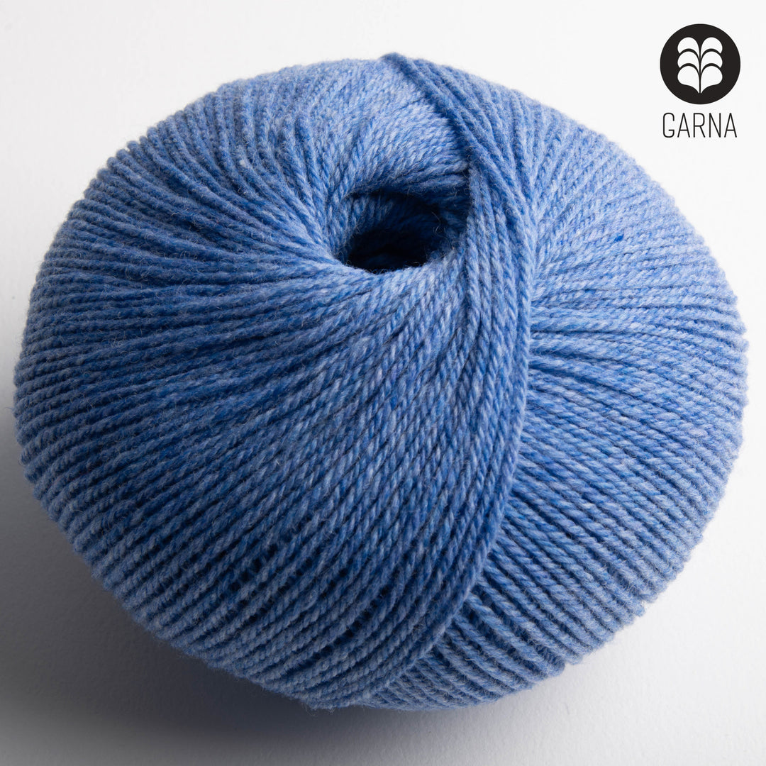 GARNA Nobilis Superfin Lammeuld garn : 735 Blue jean