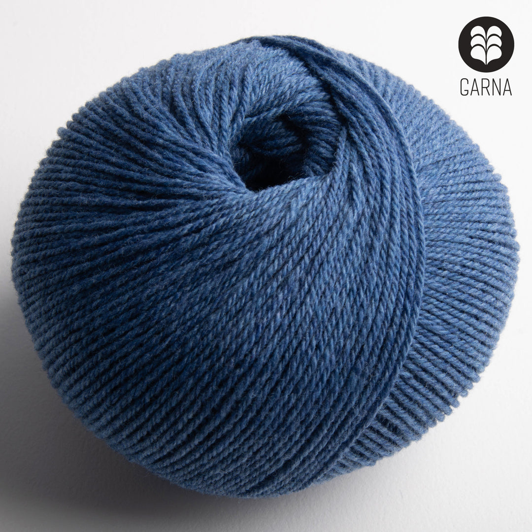 GARNA Nobilis Superfin Lammeuld garn : 745 Havblå
