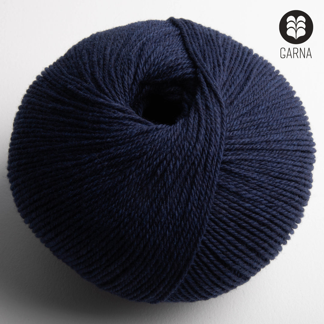 GARNA Nobilis Superfin Lammeuld garn : 783 Mørk Navy