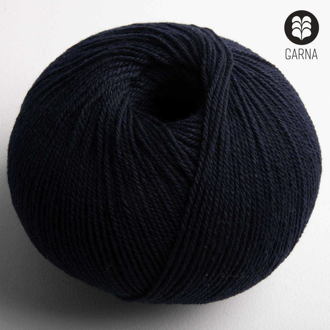 GARNA Nobilis Superfin Lammeuld garn : 794 Midnatsblå