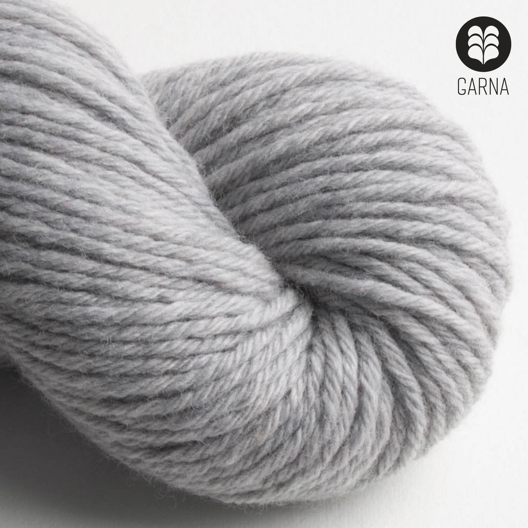 GARNA Nobilis 2 Superfin Lammeuld garn : 124 Sølv