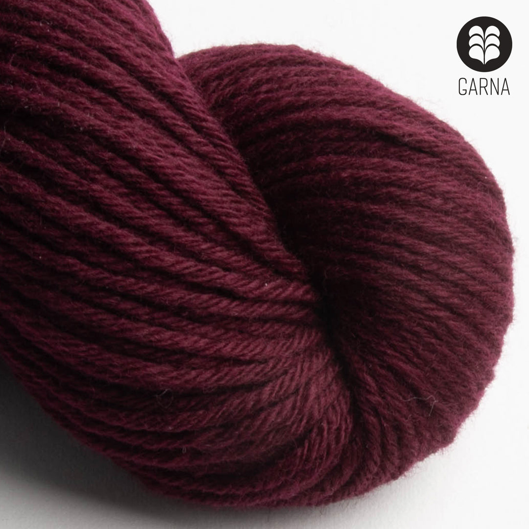 GARNA Nobilis 2 Superfin Lammeuld garn : 388 Bordeaux