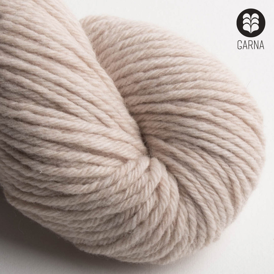 GARNA Nobilis 2 Superfin Lammeuld garn : Kalk hvid