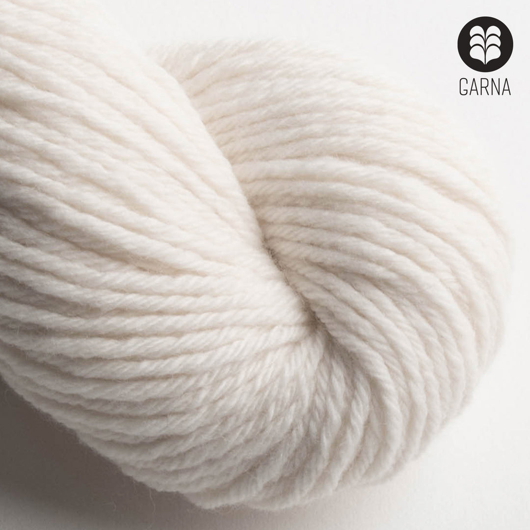 GARNA Nobilis 2 Superfin Lammeuld garn : Natur hvid (Undyed)