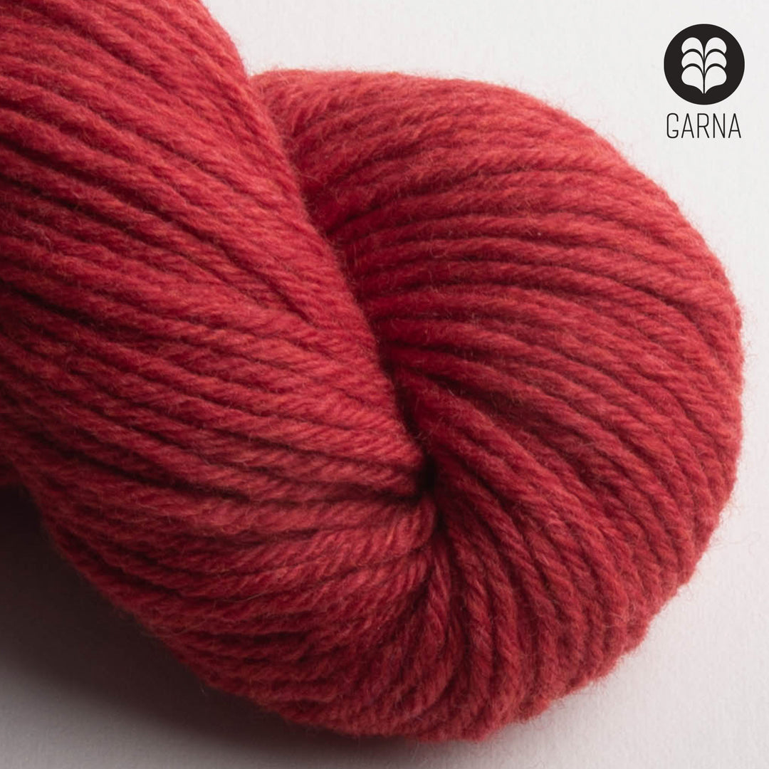 GARNA Nobilis 2 Superfin Lammeuld garn : Rød