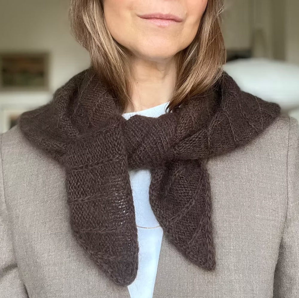 Linea Scarf Triangular Refined Knitwear - Garnkit (uden opskrift) Cashmere