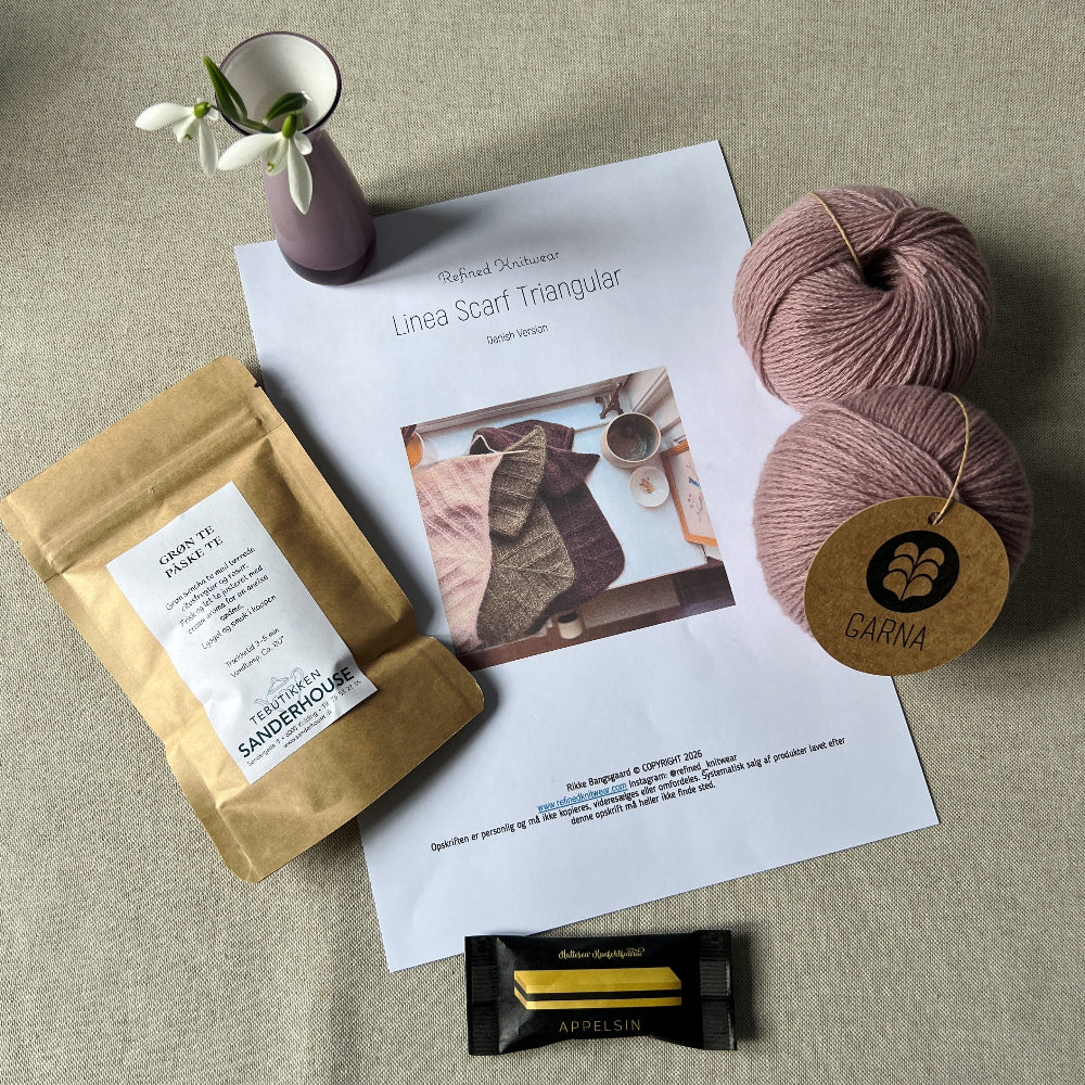 Påskeæg - Linea Scarf Triangular - cashmere