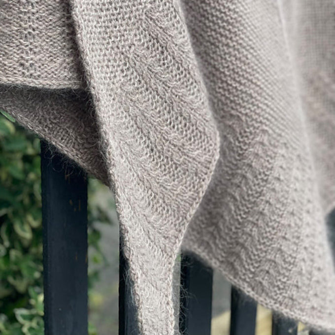Lizzie Sjal HolstKnit - Garnkit (uden opskrift) Mohair