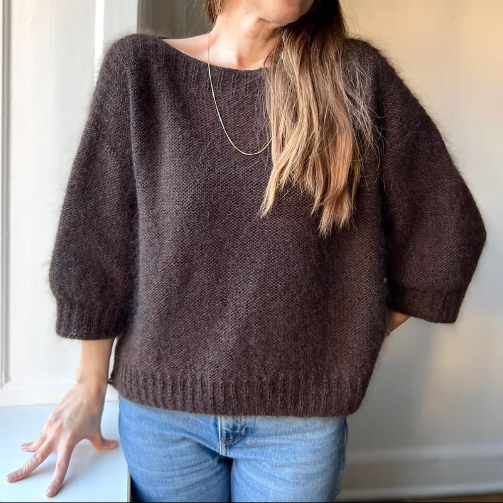 Lucia Blouse Pura Refined Knitwear - Garnkit (uden opskrift)