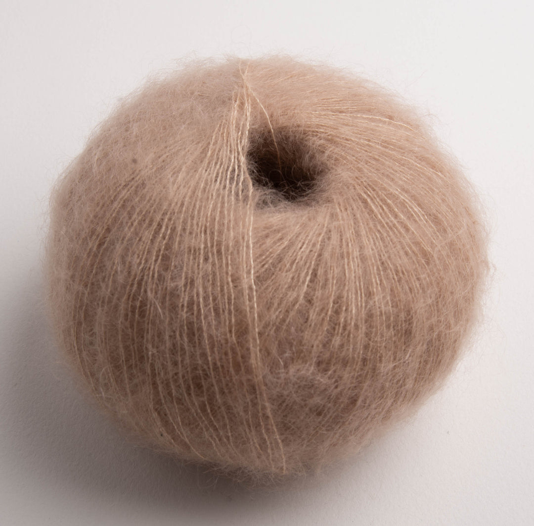 GARNA Cava Silk Mohair garn : Champagne