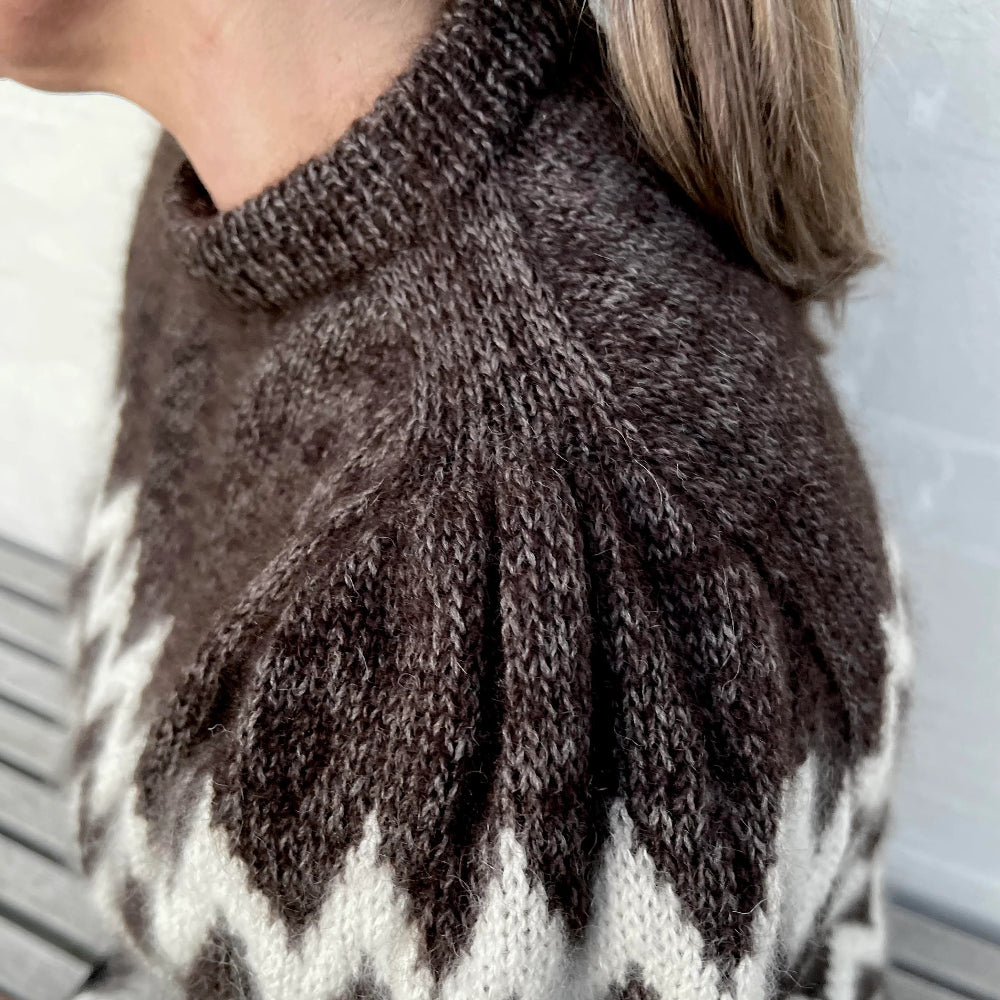PUFFY ZIGZAG norgardknit - Garnkit (uden opskrift) Mohair