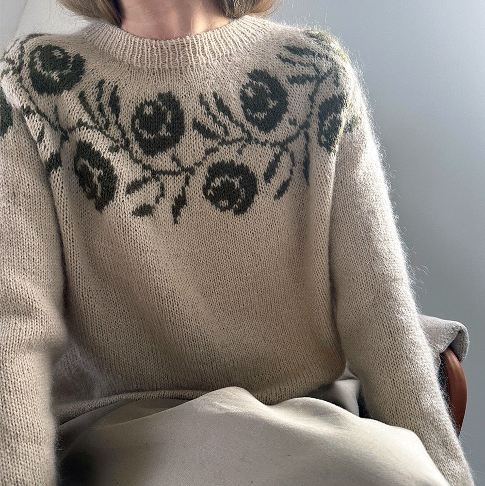 Rosie Yoke Blouse le knit - Garnkit (uden opskrift)