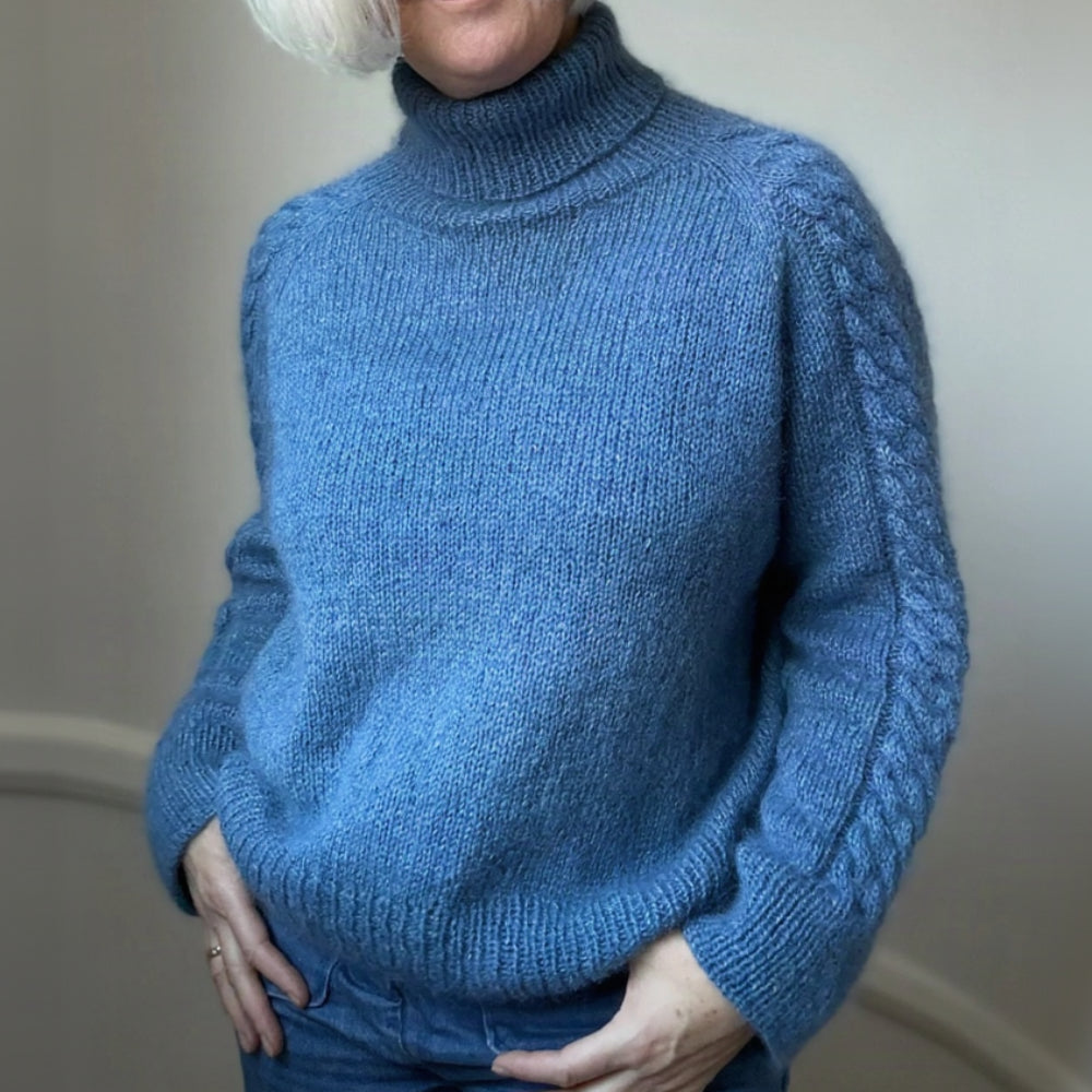 Simply Cable Sweater Lenes Knitwear - Garnkit (uden opskrift)