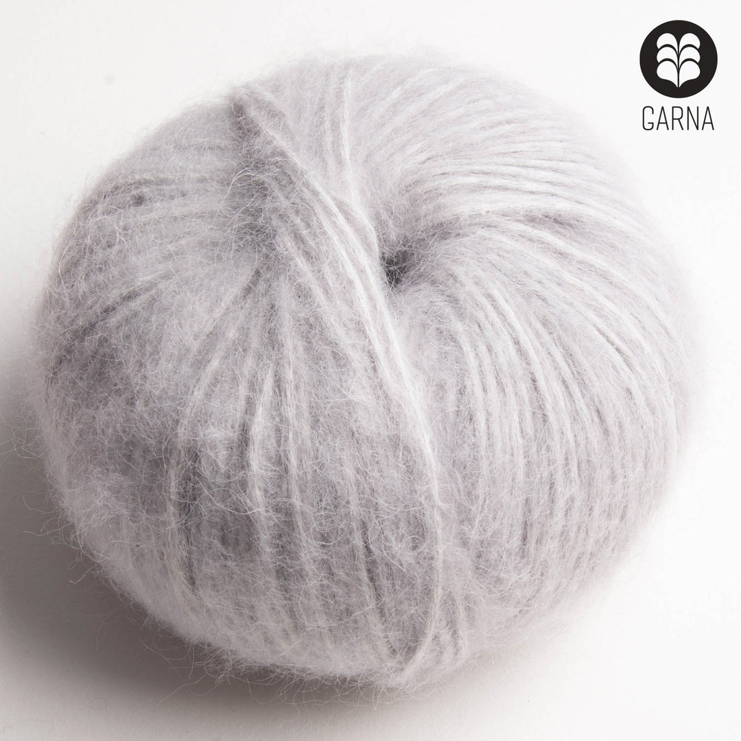 GARNA Adonia Baby suri alpaca garn : Lysegrå
