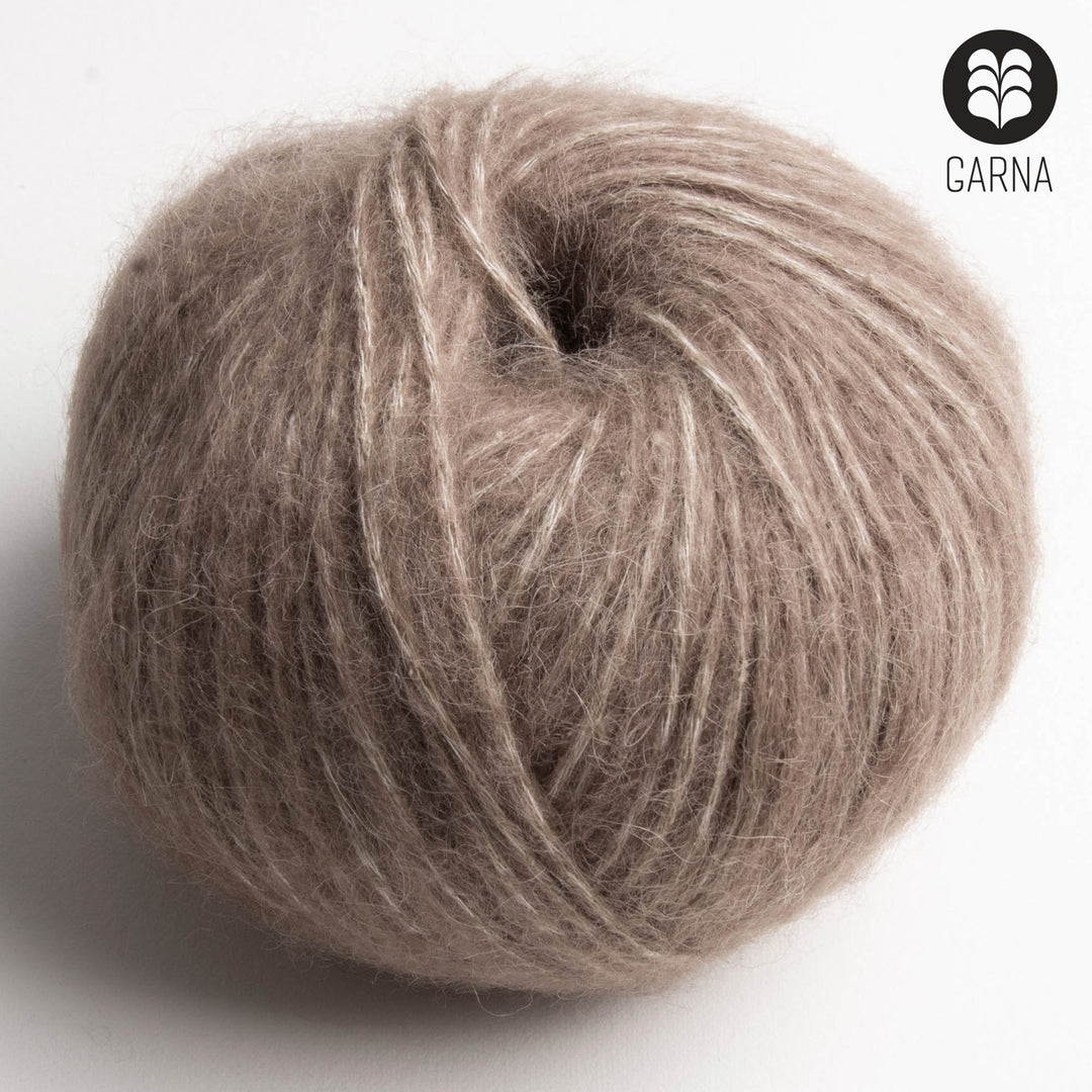 GARNA Adonia Baby suri alpaca garn : Gråbrun