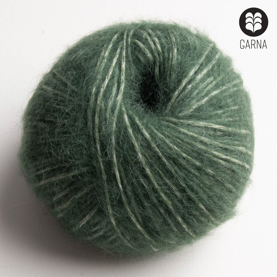 GARNA Adonia Baby suri alpaca garn : Støvet grøn