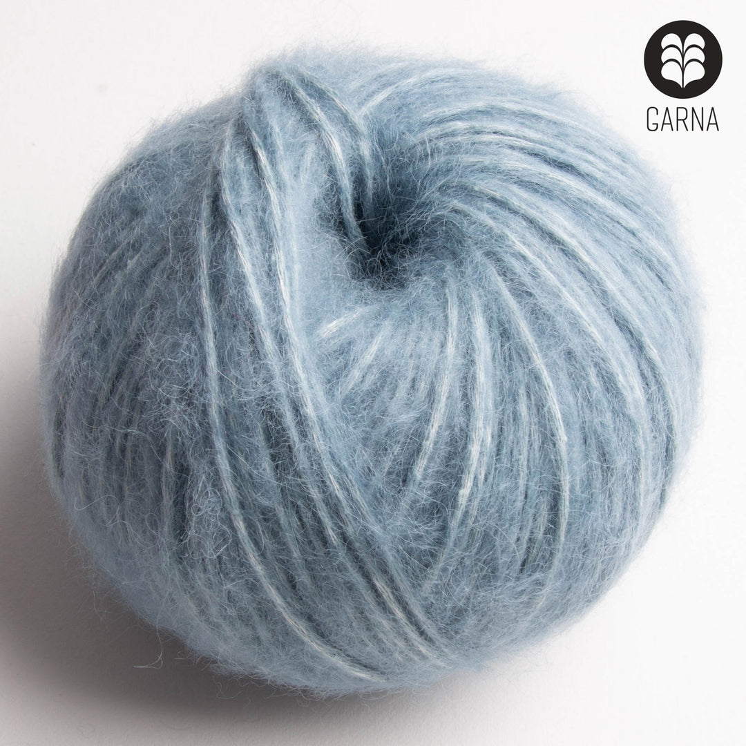 GARNA Adonia Baby suri alpaca garn : Dueblå