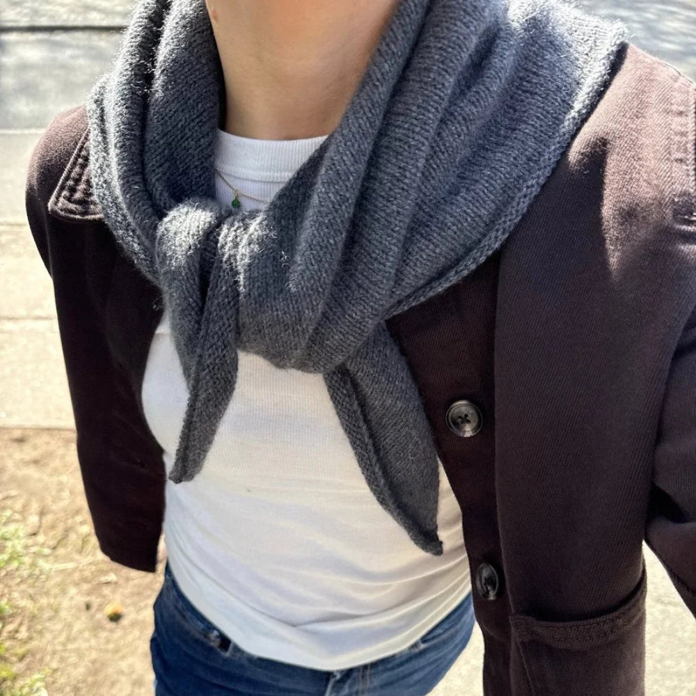 Uma Scarf PetiteKnit - Strikkekit Ensfarvet