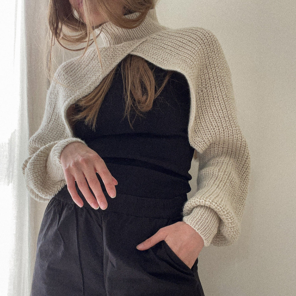 Narae Cropped Sweater AEGYOKNIT - Garnkit (uden opskrift) Cashmere