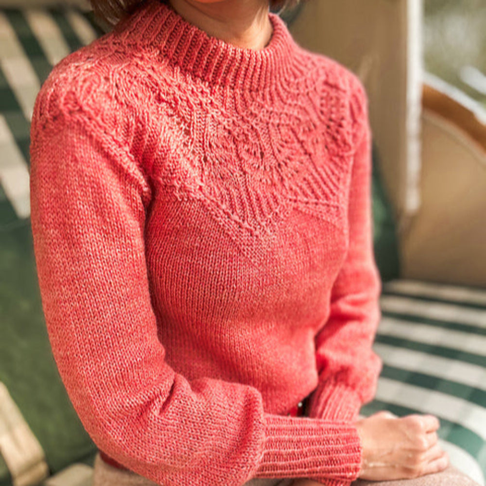 Sternblüte Sweater Atelier Ajour - Strikkekit