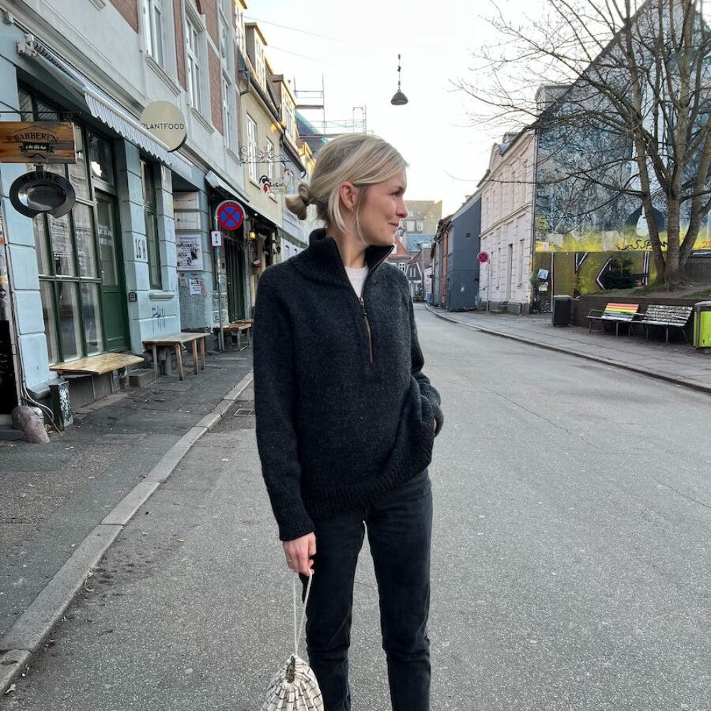 Zipper Sweater light - Strikkekit - PetiteKnit