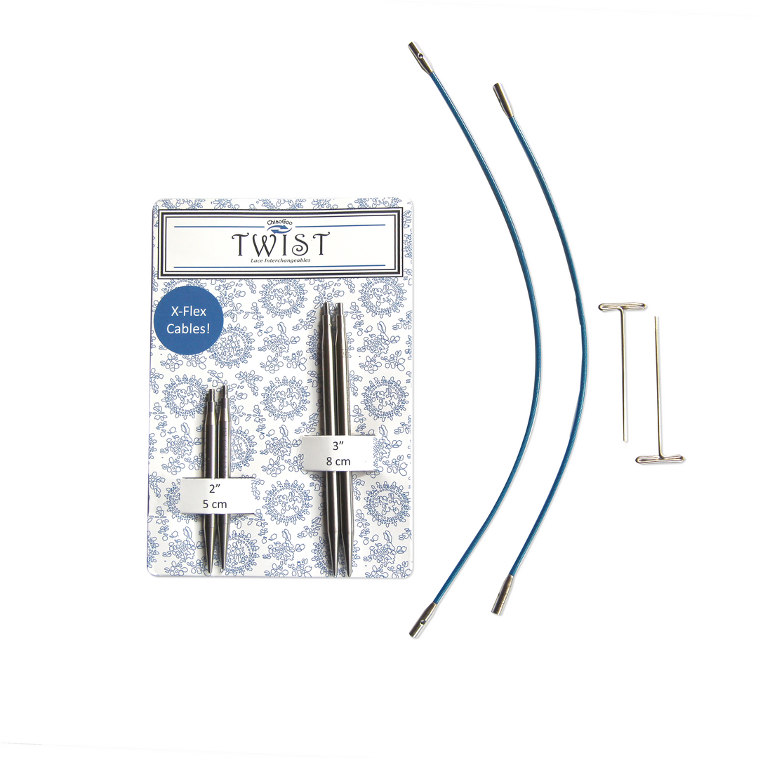 TWIST short combo - rundpindesæt (5 & 8 cm)