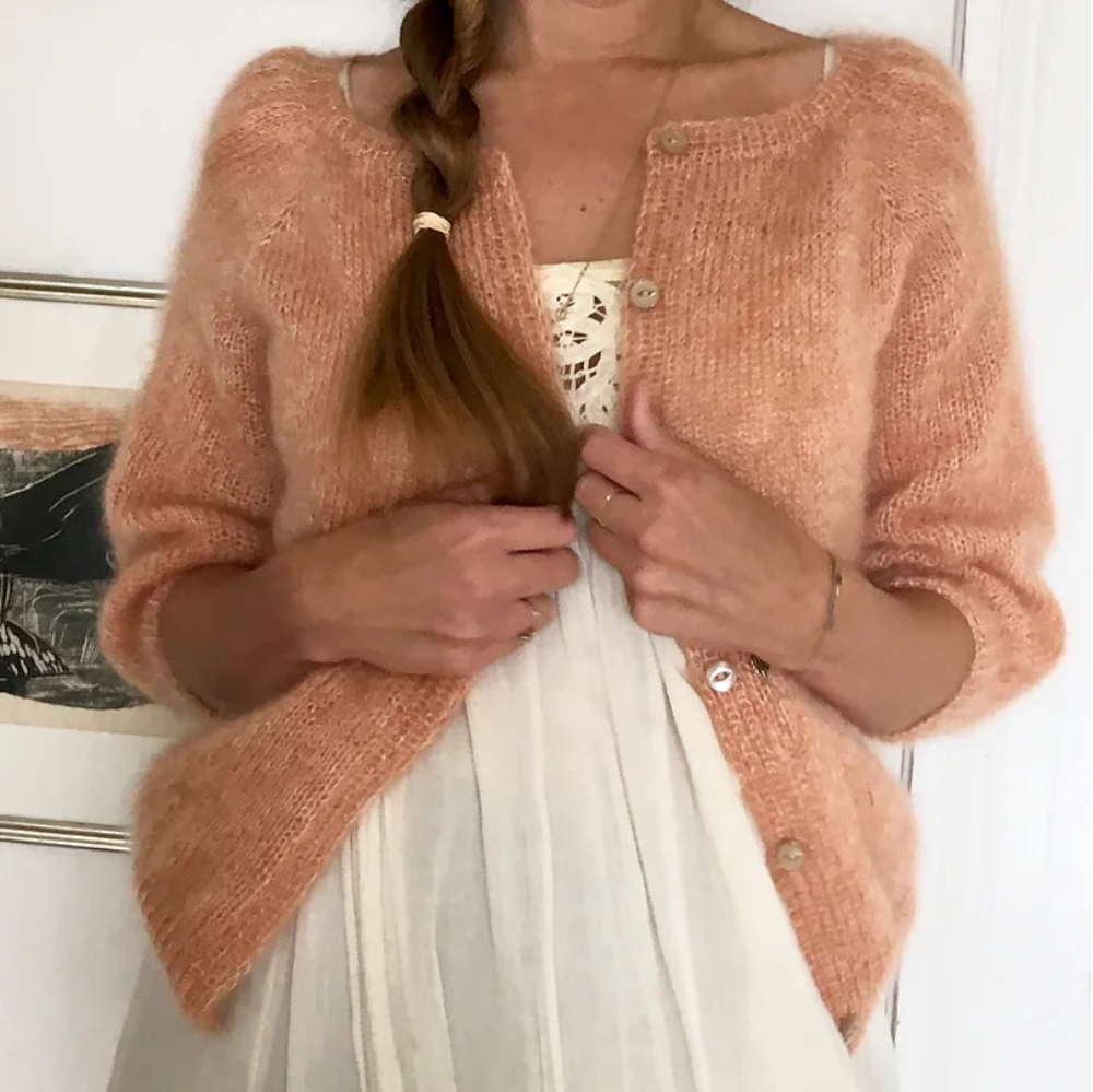Casia Cardigan Refined Knitwear - strikkekit silkmohair