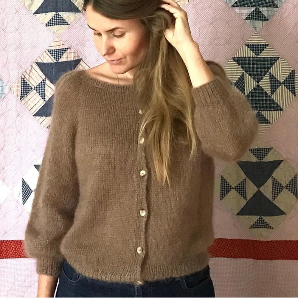 Casia Cardigan Refined Knitwear - strikkekit silkmohair