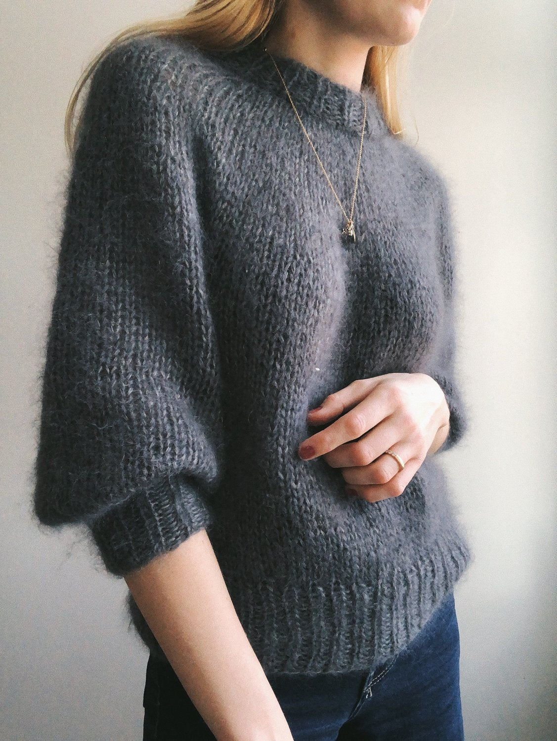 Saturday Night Sweater PetiteKnit - Strikkekit Cashmeresilke