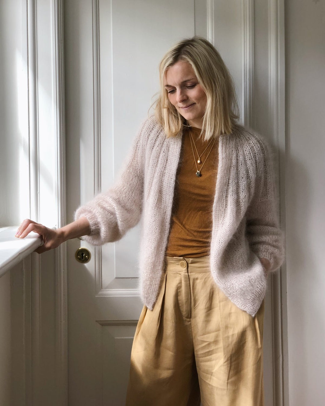 Sunday Cardigan - Mohair Edition PetiteKnit - Strikkekit Mohairsilke